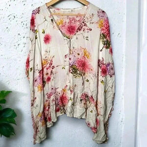 Floral bohemian  coverup / shawl